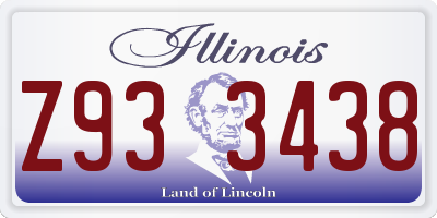 IL license plate Z933438
