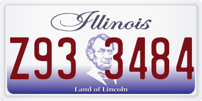 IL license plate Z933484