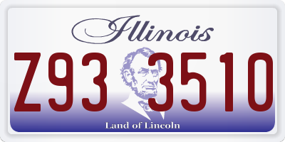 IL license plate Z933510