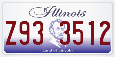 IL license plate Z933512