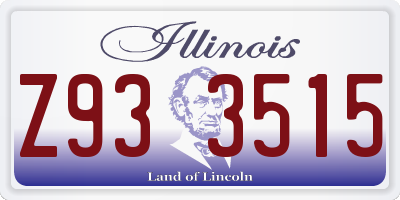 IL license plate Z933515