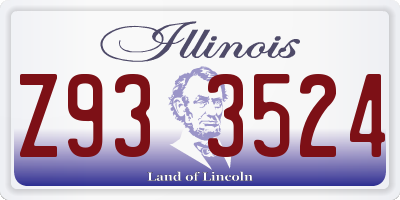 IL license plate Z933524