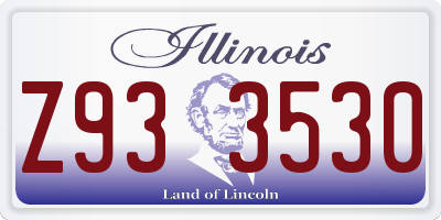 IL license plate Z933530