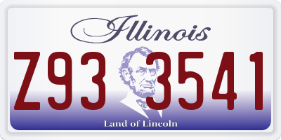 IL license plate Z933541