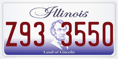 IL license plate Z933550