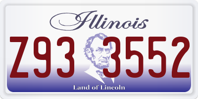 IL license plate Z933552