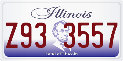 IL license plate Z933557