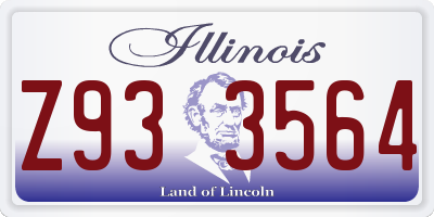 IL license plate Z933564