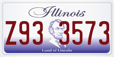 IL license plate Z933573