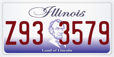 IL license plate Z933579