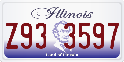 IL license plate Z933597