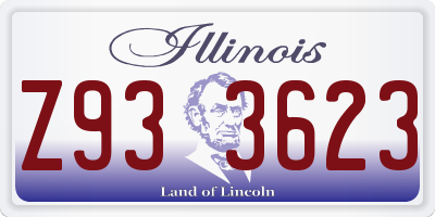 IL license plate Z933623