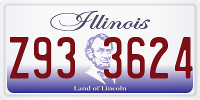 IL license plate Z933624