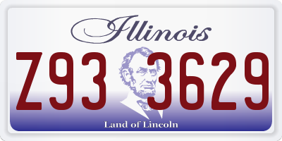 IL license plate Z933629