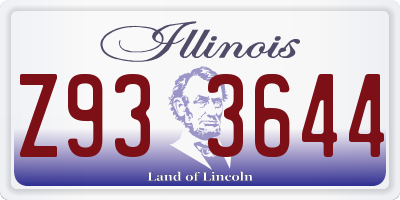 IL license plate Z933644