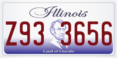 IL license plate Z933656