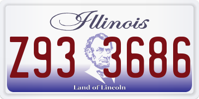 IL license plate Z933686