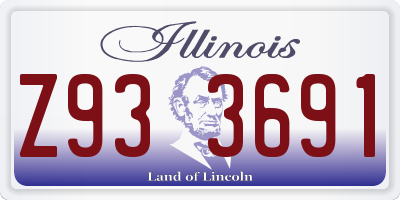 IL license plate Z933691