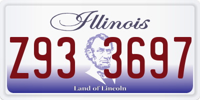 IL license plate Z933697