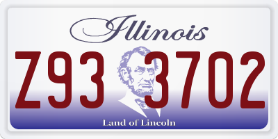 IL license plate Z933702