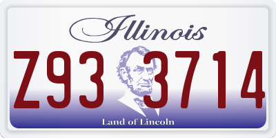 IL license plate Z933714