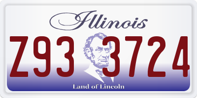 IL license plate Z933724