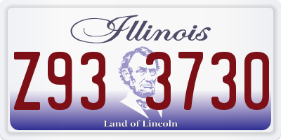 IL license plate Z933730