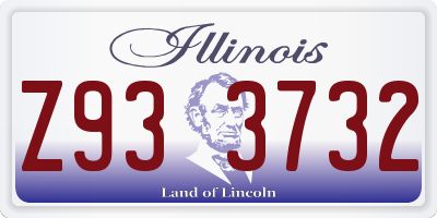 IL license plate Z933732