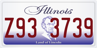 IL license plate Z933739