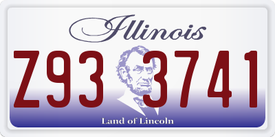 IL license plate Z933741