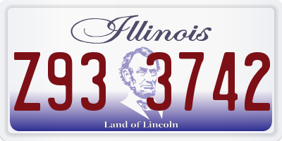 IL license plate Z933742