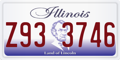 IL license plate Z933746