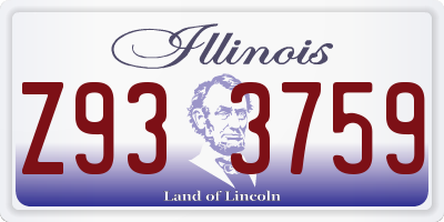 IL license plate Z933759