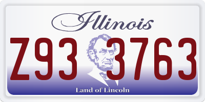 IL license plate Z933763