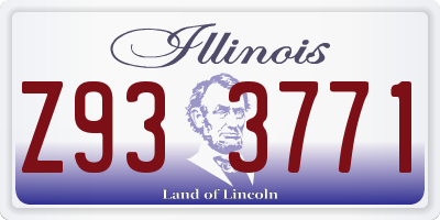 IL license plate Z933771