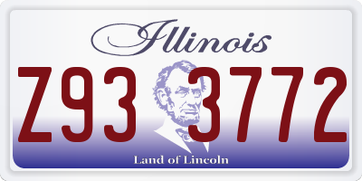 IL license plate Z933772