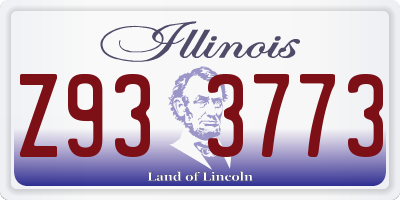 IL license plate Z933773