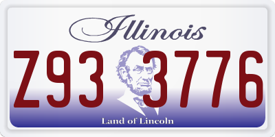 IL license plate Z933776