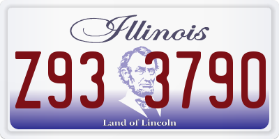 IL license plate Z933790