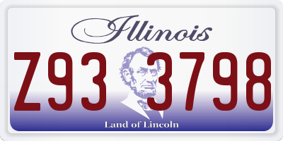 IL license plate Z933798