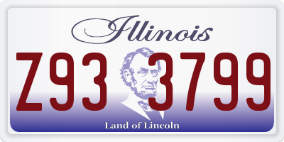 IL license plate Z933799