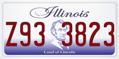 IL license plate Z933823