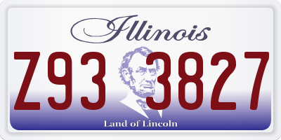 IL license plate Z933827
