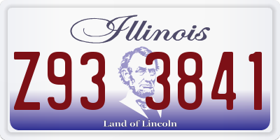 IL license plate Z933841