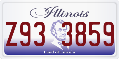 IL license plate Z933859