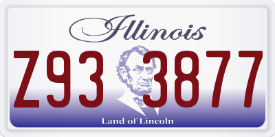IL license plate Z933877