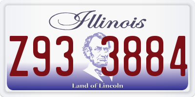 IL license plate Z933884