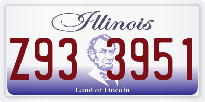 IL license plate Z933951