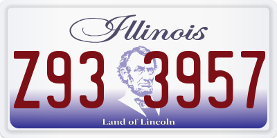 IL license plate Z933957