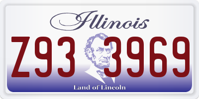 IL license plate Z933969